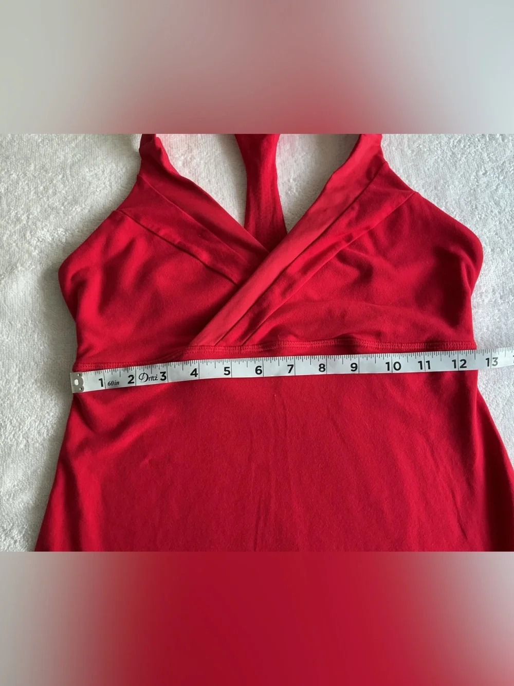 lululemon athletica Red Halter Crossover Tank